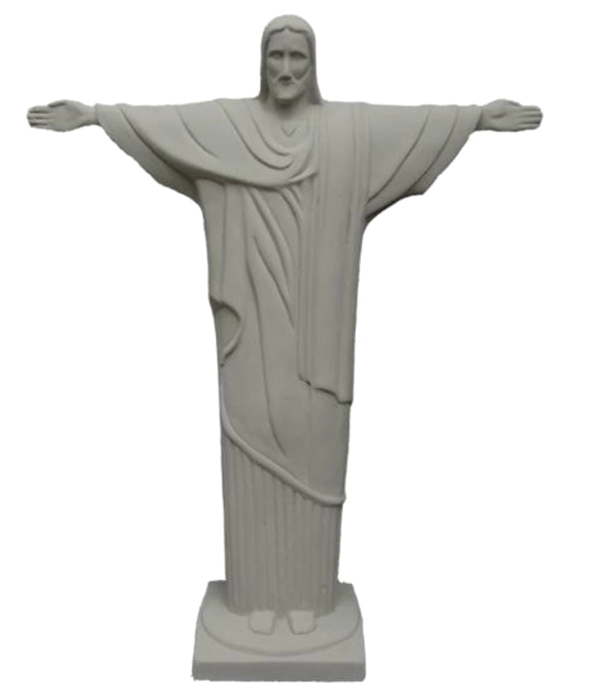 Cristo de cimento para jardim